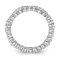 True Origin 14K White Gold 0.75 Carat Lab Grown Diamond VS+ F+ Complete Eternity Band view 2