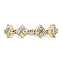 True Origin 14K Yellow Gold 1.25 Carat Lab Grown Diamond VS+ F+ Complete Eternity Band view 3