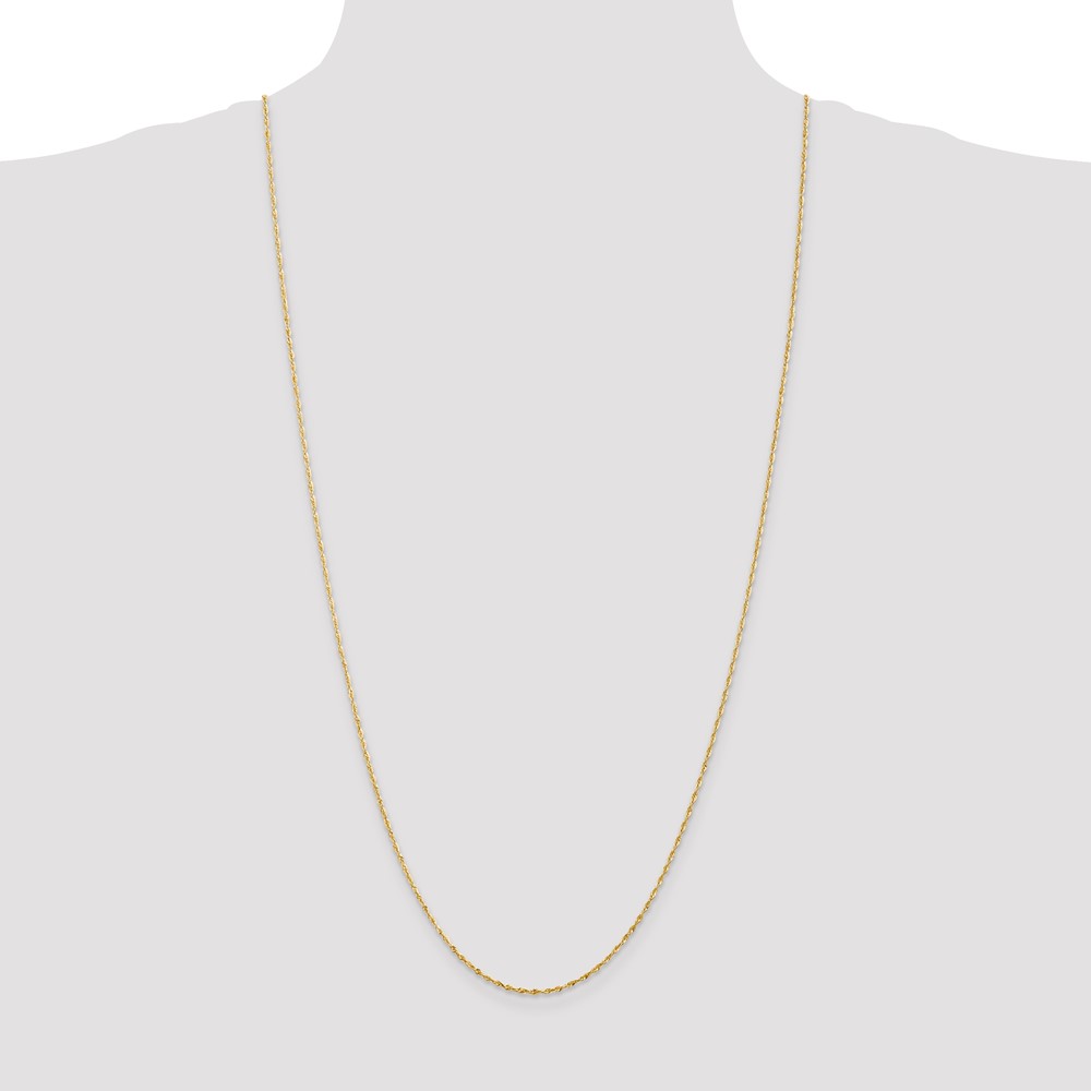 14K 30 inch 1.5mm Ultra Diamond-cut Rope with Lobster Clasp Chain (EXL012-30)