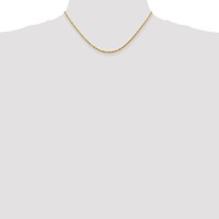14K 2.25mm Yellow Gold Ultra Diamond-cut Rope Chain with Lobster Clasp, 16" view 4
