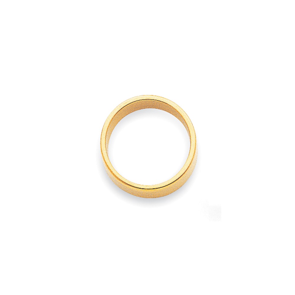 14k Yellow Gold 2mm Lightweight Flat Wedding Band Size 7 (FLL020-7)