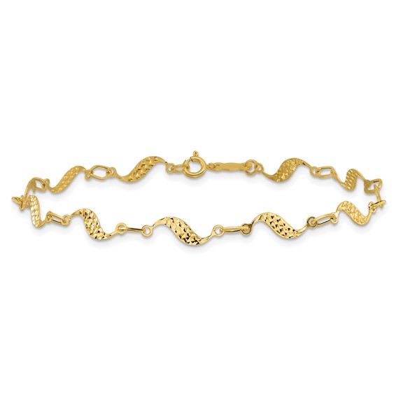 Gold Polished Fancy Bracelets