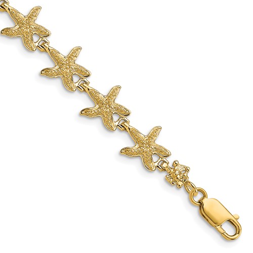 14k Starfish Bracelet
