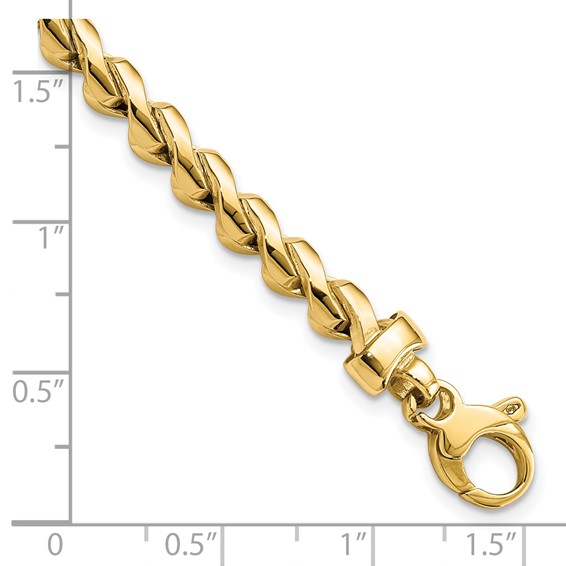 14K Polished Fancy Link Bracelet