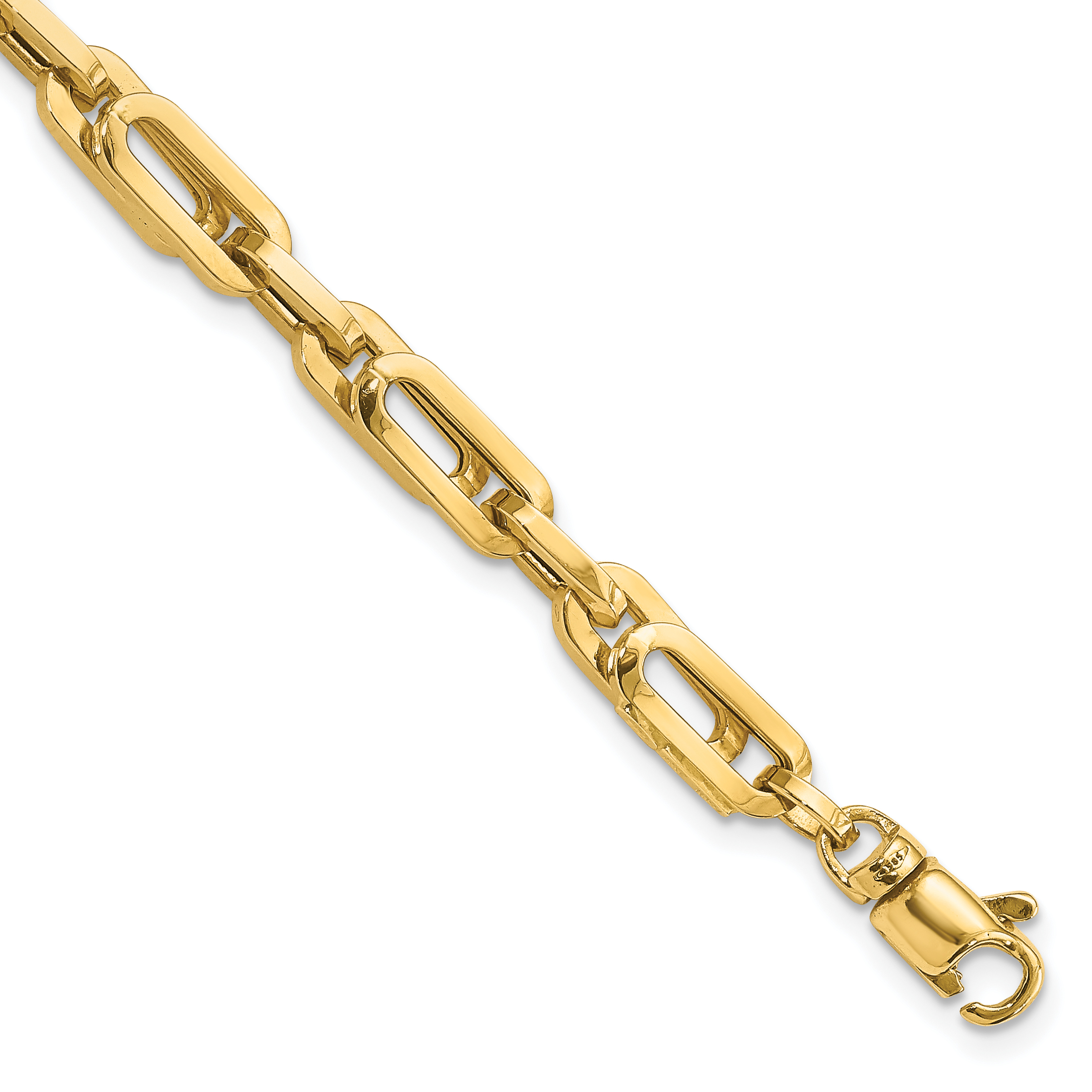14K Polished 5.2mm Fancy Link 8 inch Bracelet (FB1961-8)