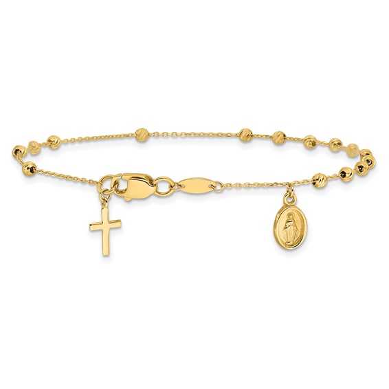 Gold Miraculous Medal Bracelets