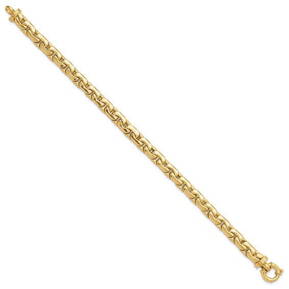 14K Polished Fancy Link Bracelet