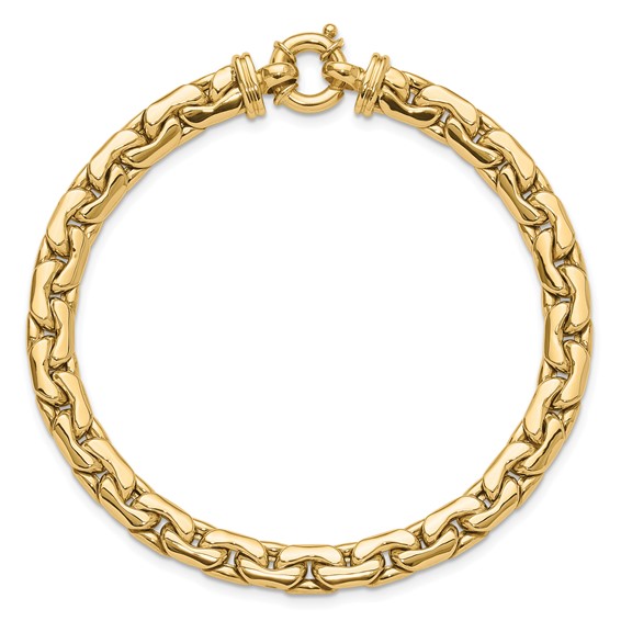 14K Polished Fancy Link Bracelet