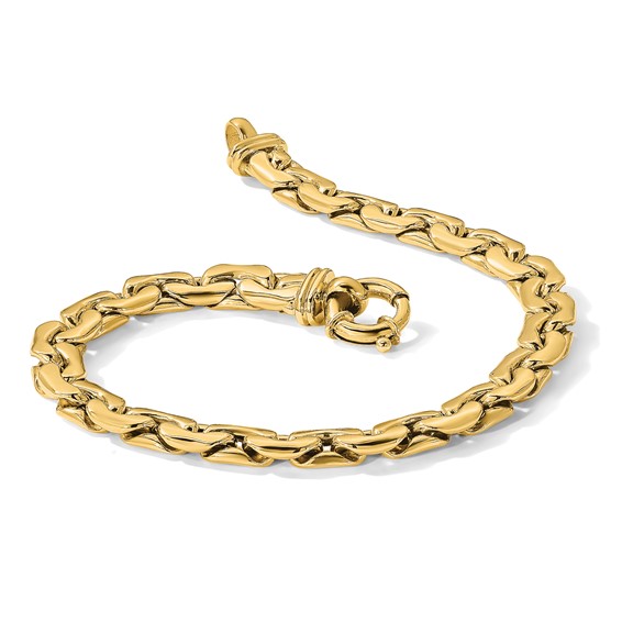 14K Polished Fancy Link Bracelet