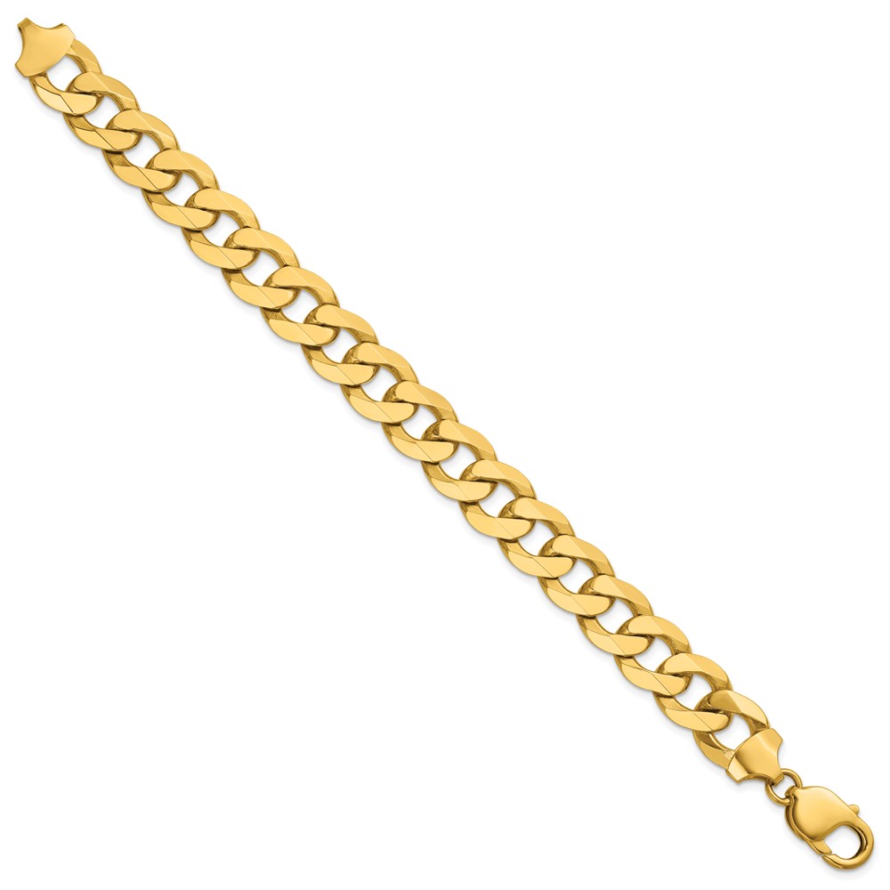14k 12.0mm Flat Beveled Curb Chain (FBU300-8)