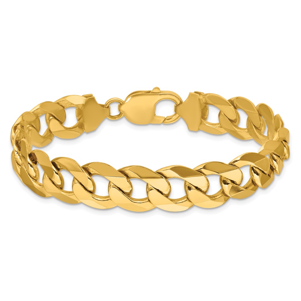 14k 12.0mm Flat Beveled Curb Chain (FBU300-8)