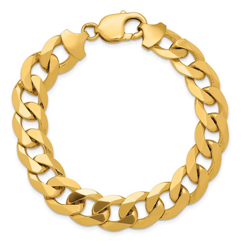 14k 12.0mm Flat Beveled Curb Chain (FBU300-8)