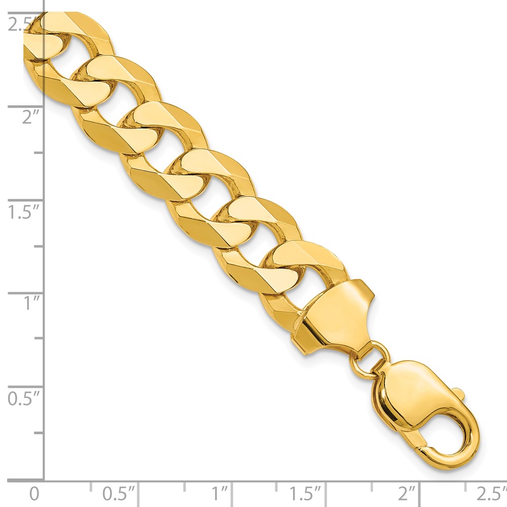 14k 12.0mm Flat Beveled Curb Chain (FBU300-8)