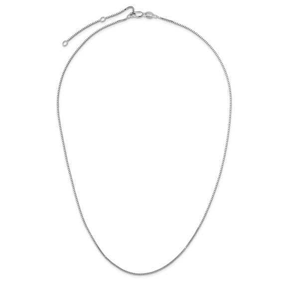 Leslie's Sterling Silver Box Adjustable Chain
