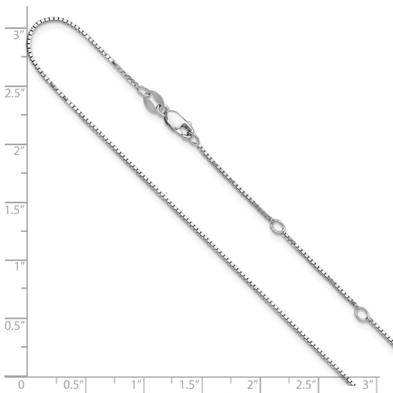 Leslie's Sterling Silver Box Adjustable Chain