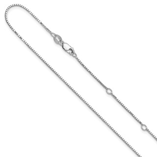 Leslie's Sterling Silver Box Adjustable Chain