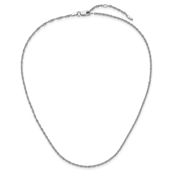 Leslie's Sterling Silver Singapore Adjustable Chain