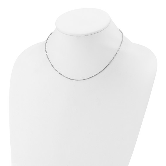 Leslies Sterling Silver Adjustable Round Box Chain Necklaces