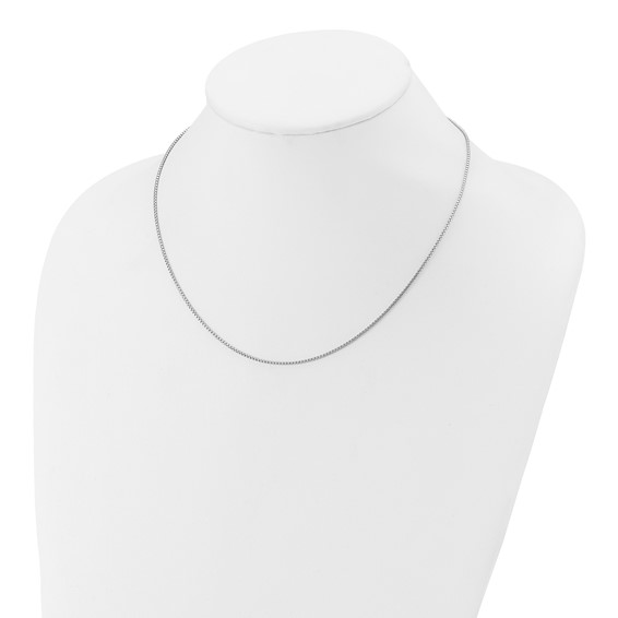 Leslies Sterling Silver Adjustable Round Box Chain Necklaces