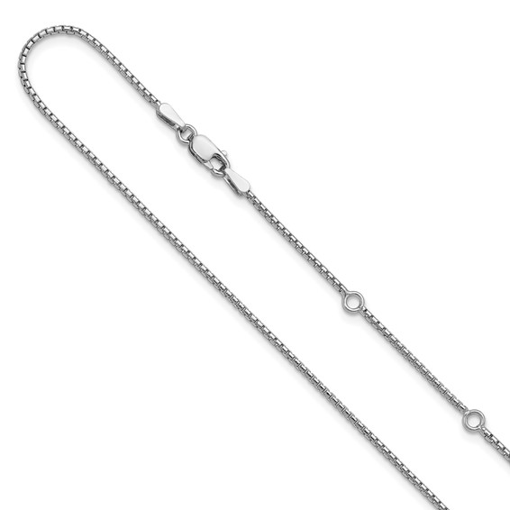 Leslies Sterling Silver Adjustable Round Box Chain Necklaces