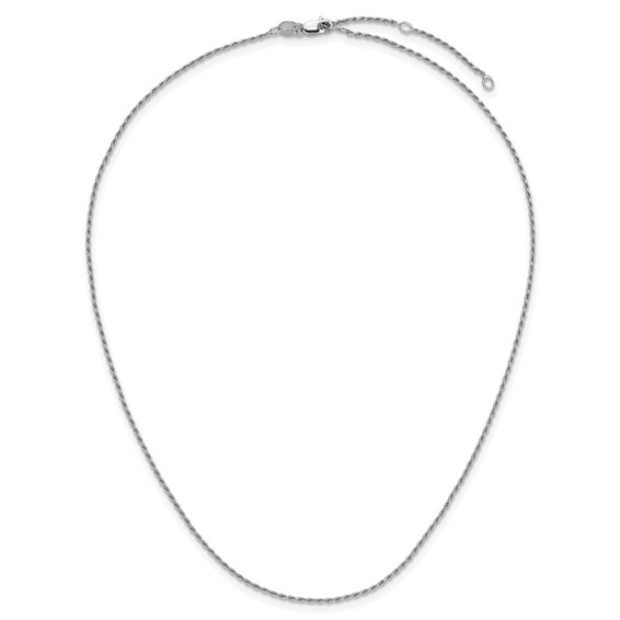 Leslie's Sterling Silver Diamond-Cut Rope Adjustable Chain