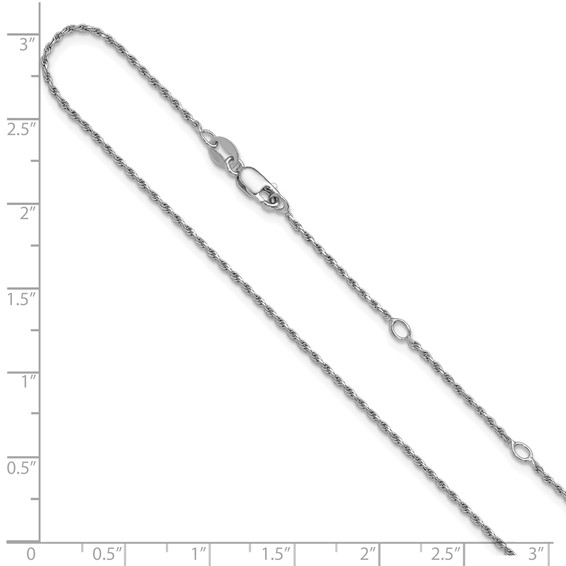 Leslie's Sterling Silver Diamond-Cut Rope Adjustable Chain