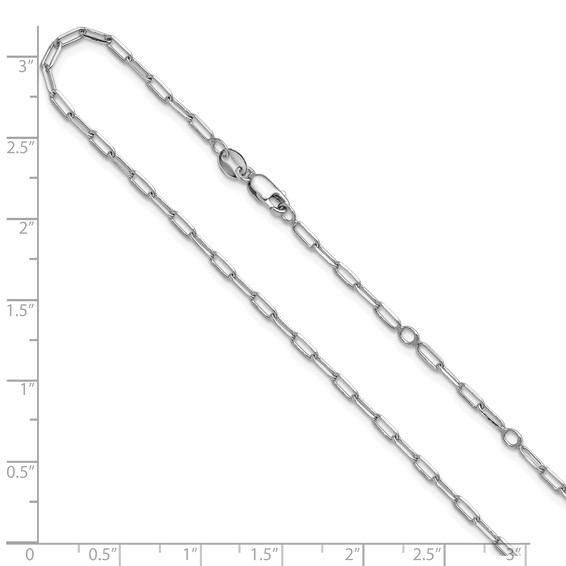 Leslie's Sterling Silver Paperclip Adjustable Chain