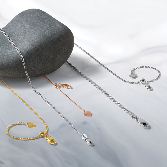 Leslie's Sterling Silver Paperclip Adjustable Chain