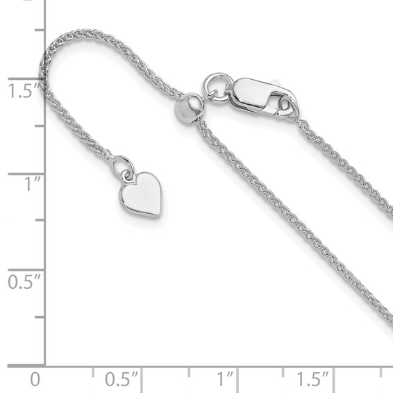 Leslie's Sterling Silver Spiga Adjustable Chain