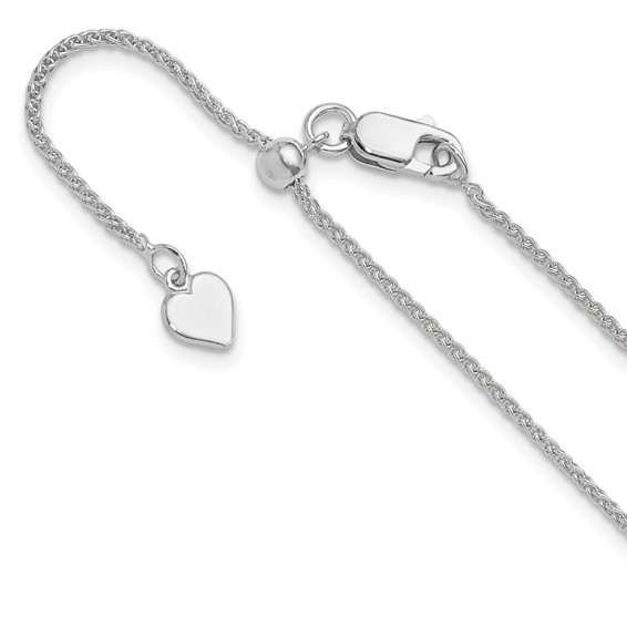 Leslie's Sterling Silver Spiga Adjustable Chain