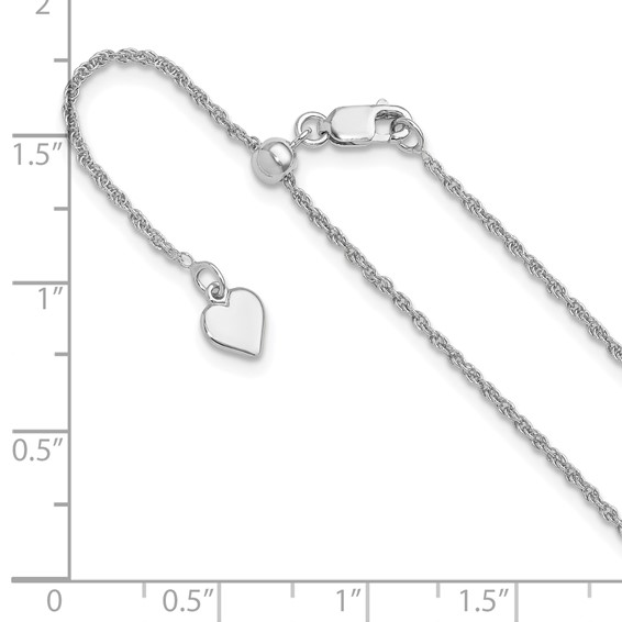 Leslie's Sterling Silver Loose Rope Adjustable Chain