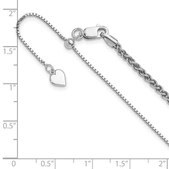 Leslie's Sterling Silver Spiga Adjustable Chain
