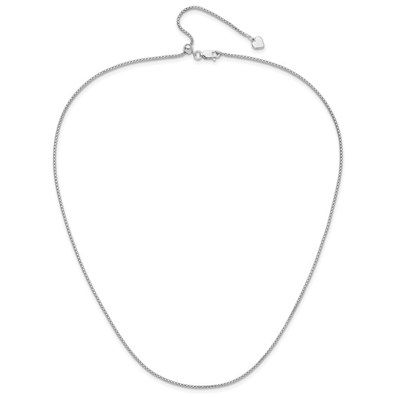 Leslie's Sterling Silver Popcorn Adjustable Chain