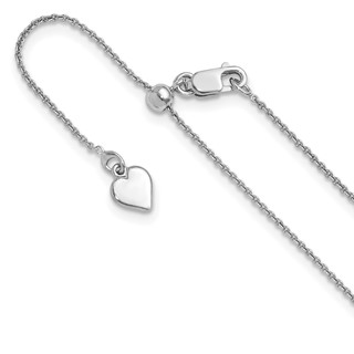 Leslies Sterling Silver Rolo Adjustable Chain