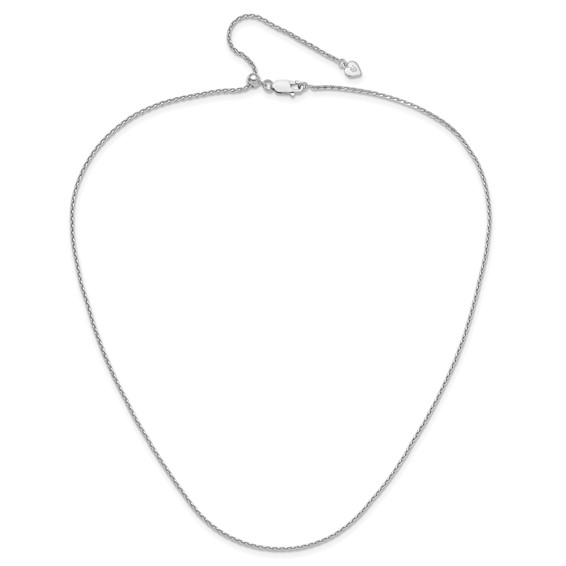 Leslie's Sterling Silver Diamond-Cut Spiga Adjustable Chain