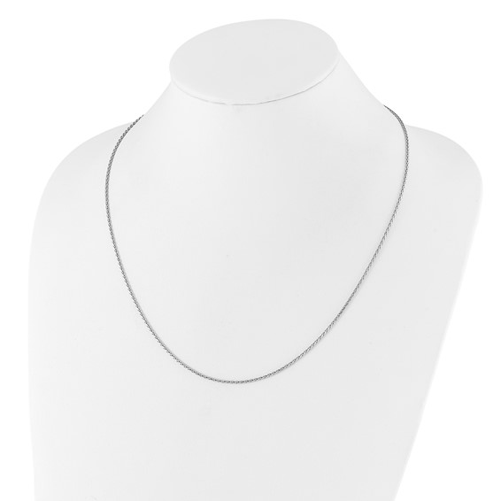 Leslie's Sterling Silver Diamond-Cut Spiga Adjustable Chain