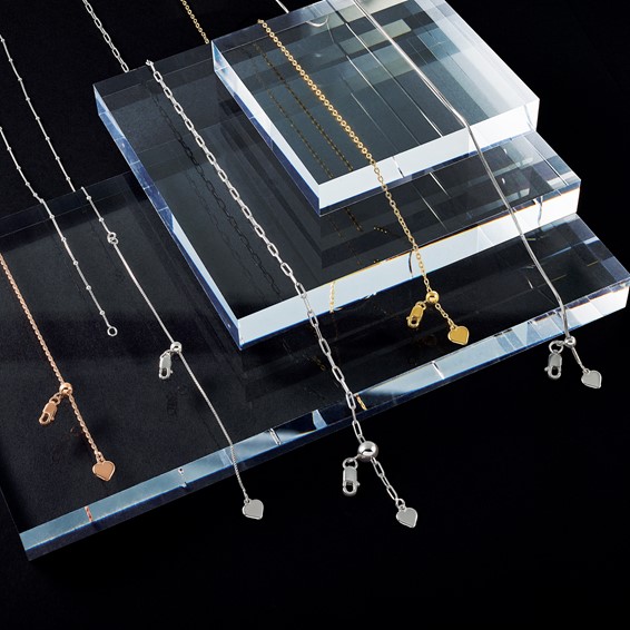 Leslie's Sterling Silver Paperclip Adjustable Chain