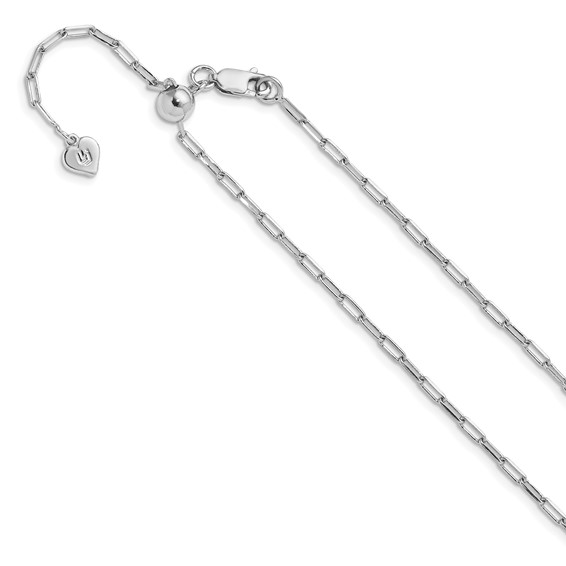 Leslie's Sterling Silver Paperclip Adjustable Chain