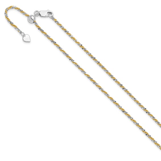 Leslie's Sterling Silver Cyclone Adjustable Chain