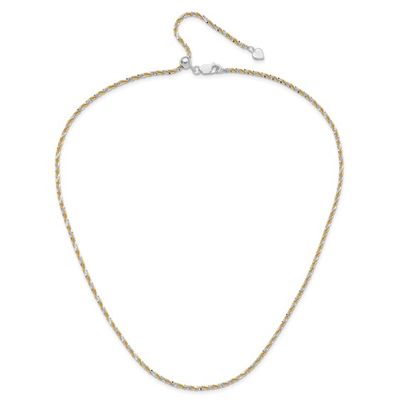 Leslie's Sterling Silver Cyclone Adjustable Chain