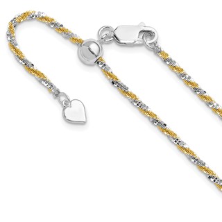 Leslie's Sterling Silver Cyclone Adjustable Chain