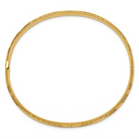 14K 3 16 Florentine Engraved 5.00mm Hinged Round Bangle Bracelet view 2