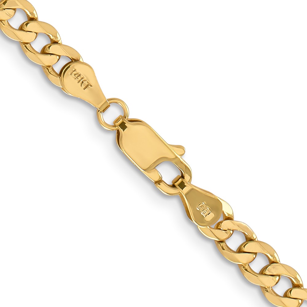 14K 16 inch 4.75mm Flat Figaro with Lobster Clasp Chain (FFL120-16)