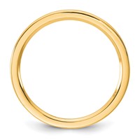 10K 1mm Yellow Gold Standard Flat Comfort Fit Band view 2