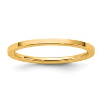 14K 1.5mm Yellow Gold Standard Flat Comfort Fit Band view 1