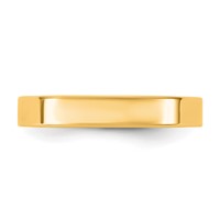14K 3.5mm Yellow Gold Standard Flat Comfort Fit Band view 3