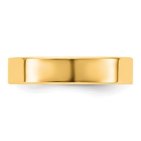 14K 4.5mm Yellow Gold Standard Flat Comfort Fit Band view 3
