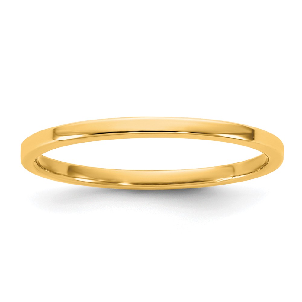 10K 1.5mm Yellow Gold Ltw Flat Band