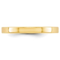 14K Yellow Gold 2.5mm Lightweight Flat Wedding Band view 2