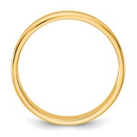 14K 3.5mm Yellow Gold Ltw Flat Band view 2